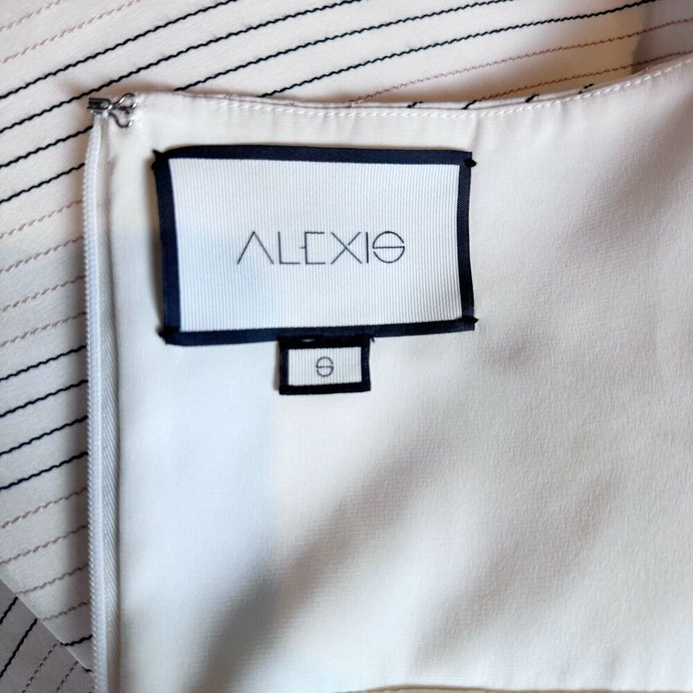 Alexis Zuki White Off Shoulder Puff Sleeve High Low Midi Dress Small - Picture 7 of 8